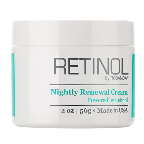 Retinol by Robanda Nightly Renewal Cream on white background