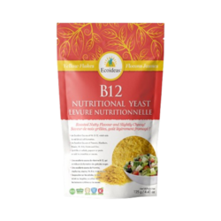 Nutritional Yeast on white background