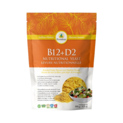 Nutritional Yeast B12+D2 on white background