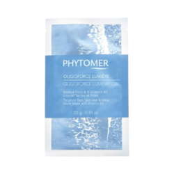 Oligoforce Lumination Targeted Dark Spot and Wrinkle Sheet Mask with Vitamin B3 on white background