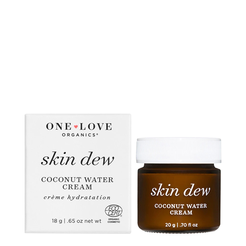 Naturally Yours One Love Organics Skin Dew Coconut Water Cream on white background