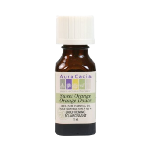 Aura Cacia Orange, Sweet Oil on white background