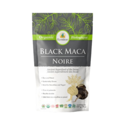 Organic Black Maca on white background