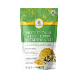 Organic Nutritional Yeast on white background
