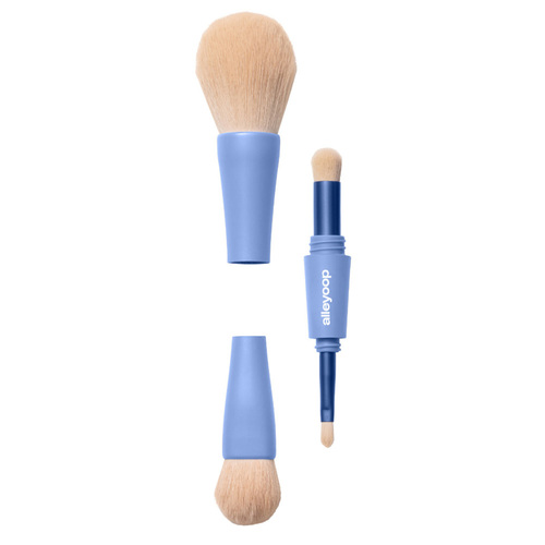 Alleyoop Overachiever 4-in-1 Makeup Brush on white background
