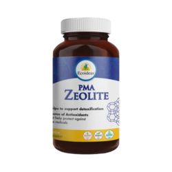 PMA Zeolite Powder on white background