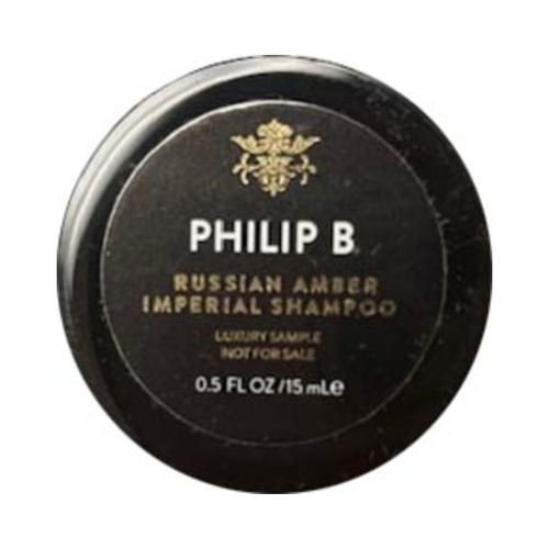 Naturally Yours Philip B Botanical Russian Amber Imperial Shampoo on white background