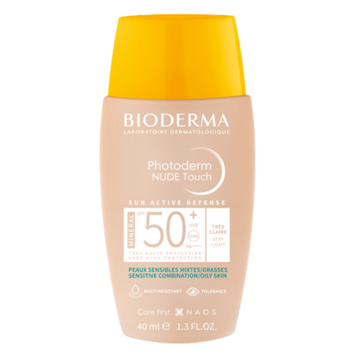 Bioderma Photoderm Nude Touch Very Light on white background