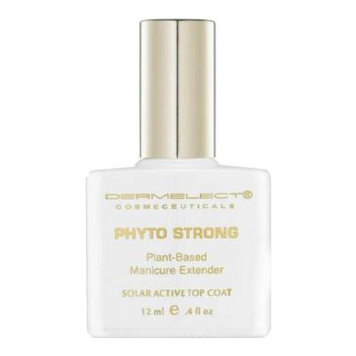 Dermelect Cosmeceuticals Phyto Strong Manicure Extender Solar Active Top Coat on white background