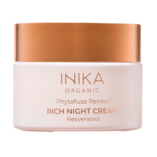 INIKA Organic Phytofuse Renew Rich Night Cream on white background