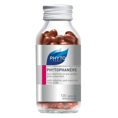 Phyto Phytophanere Vitamins and Essential Fatty Acids on white background