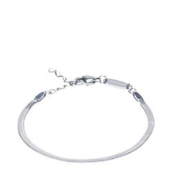Plain Silver Bracelet (15.5-19cm)