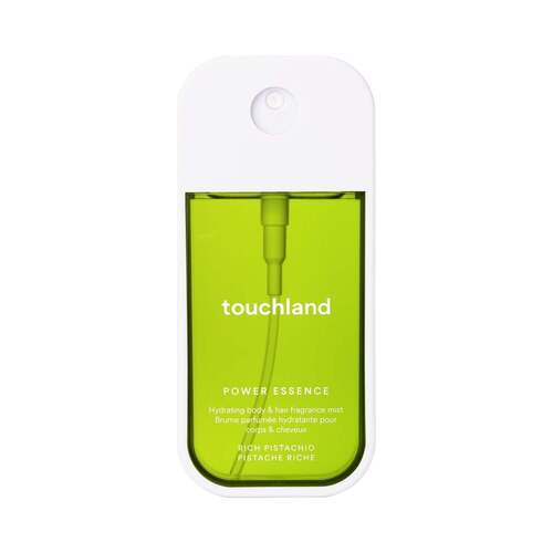 Touchland Power Essence Body and Hair Fragrance Mist - Rich Pistachio on white background