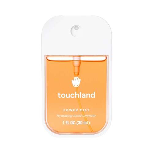 Touchland Power Mist Hydrating Hand Sanitizer - Velvet Peach on white background