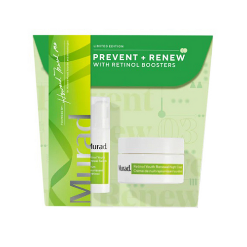 Murad Prevent + Renew With Retinol Boosters Gift Set Duo on white background