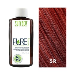 Pure Color 5R Cherry Red on white background