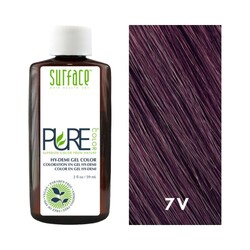 Pure Color 7V Violet Amethyst on white background