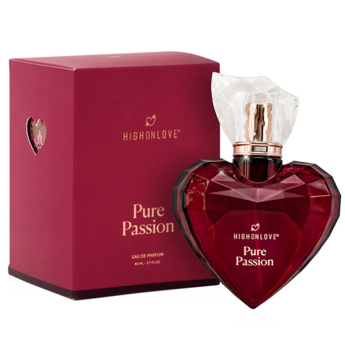 High on Love Pure Passion Eau de Parfum on white background