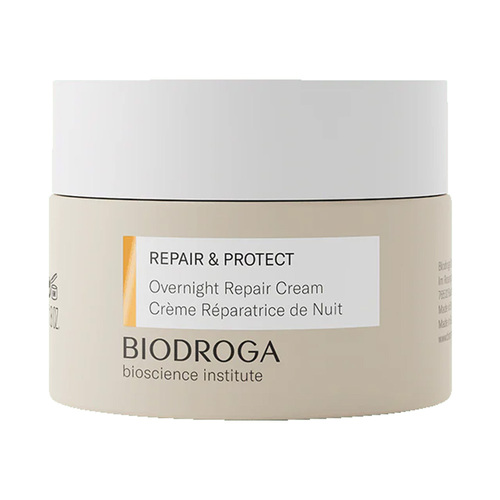 Biodroga Repair and Protect Overnight Repair Cream on white background