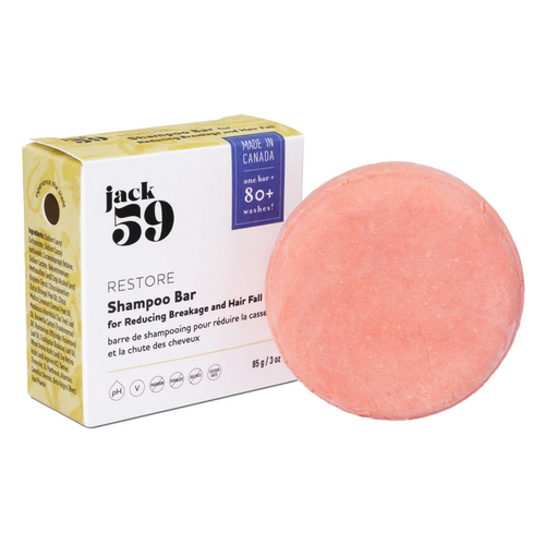 jack 59 Restore Shampoo Bar on white background