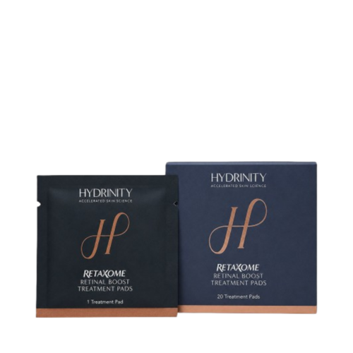 Hydrinity RetaXome Retinal Boost Treatment Pads (20 Pads) on white background