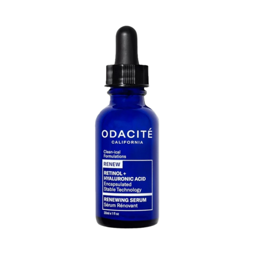 Odacite Retinol + Hyaluronic Acid Renewing Serum on white background