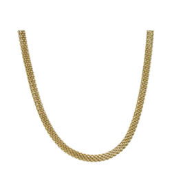 Round Mesh Necklace - Gold (40-46cm)