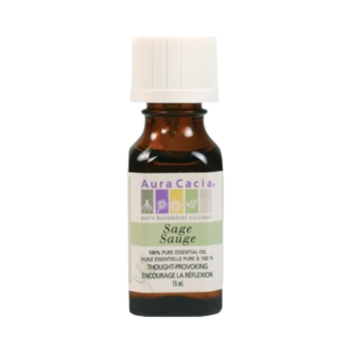 Aura Cacia Sage on white background
