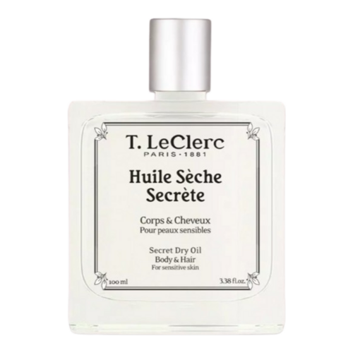 T LeClerc Secret Dry Oil on white background