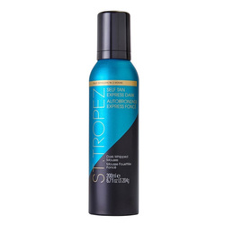 Self Tan Express Dark Whipped Mousse on white background