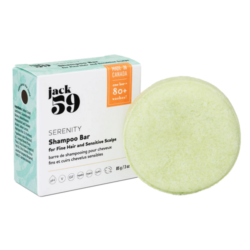 jack 59 Serenity Shampoo Bar on white background