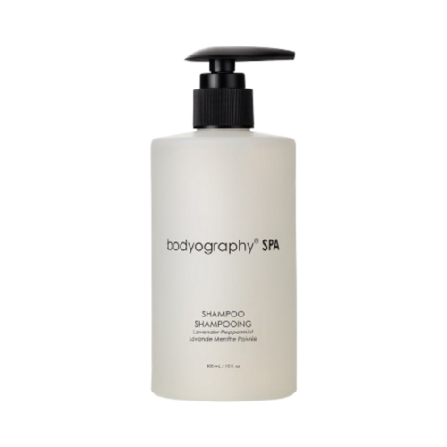 Bodyography Shampoo on white background