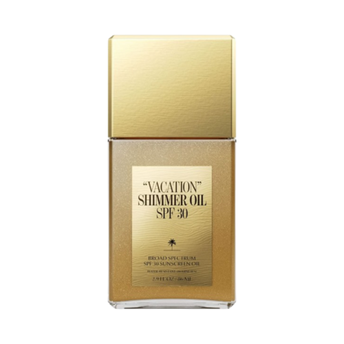 Vacation Shimmer Oil SPF 30 on white background