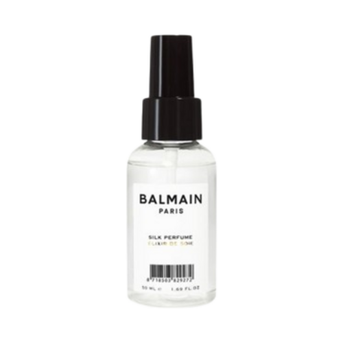 BALMAIN Paris Hair Couture Silk Perfume on white background