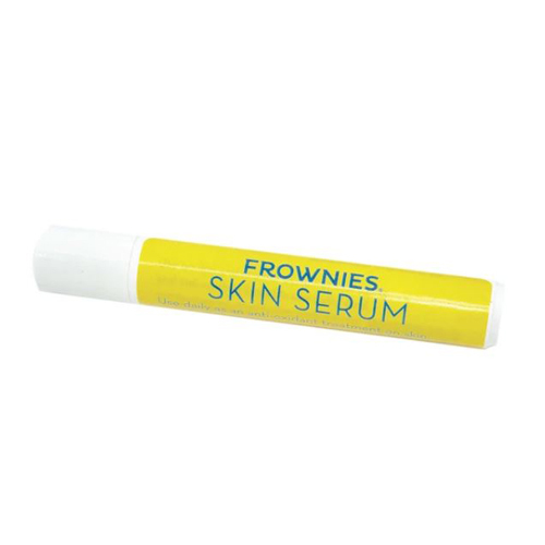 Frownies Skin Serum Roller on white background