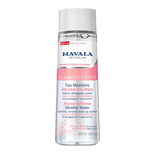 MAVALA Skin Solution Clean and Comfort Alpine Softness Micellar Water on white background