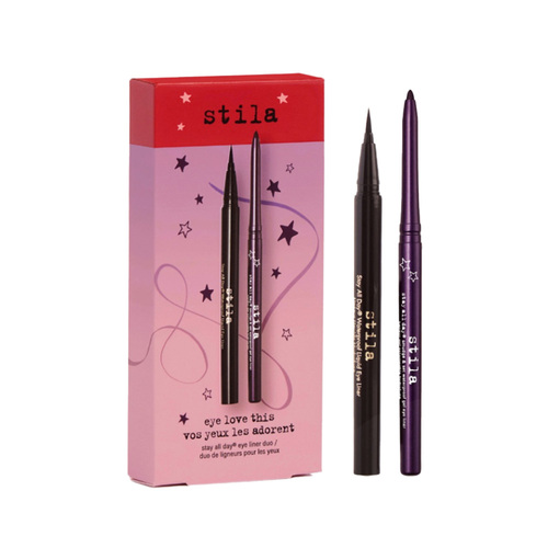 Stila Eye Love This Eye Liner Gift Set Duo, 1 set Stila Eye Love This Eye Liner Gift Set Duo on white background