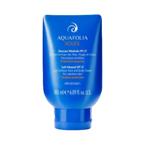 AQUAFOLIA Soft Mineral SPF 27 on white background