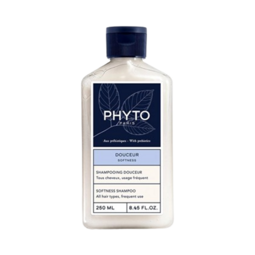 Phyto Softness Shampoo on white background