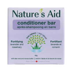 Solid Conditioner Bar - Lavender and Rosemary on white background