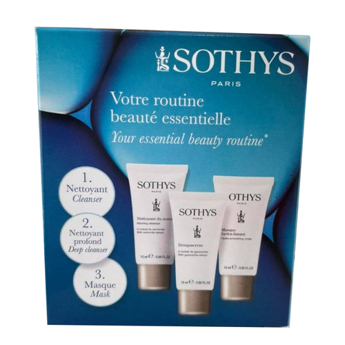 Naturally Yours Sothys Essential Beauty Routine on white background