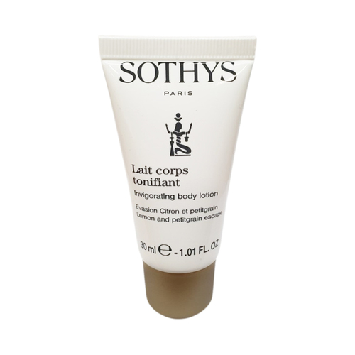 Naturally Yours Sothys Invigorating Body Lotion Lemon and Petitgrain on white background