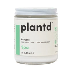 Spa Eucalyptus Hand and Body Cream on white background