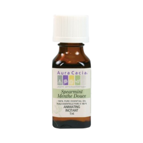 Aura Cacia Spearmint on white background