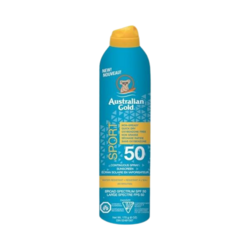 Sport Continuous Spray Sunscreen SPF 50 on white background