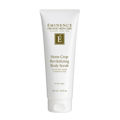 Eminence Organics Stone Crop Revitalizing Body Scrub on white background