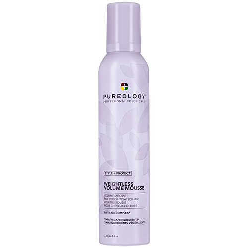 Pureology Style + Protect Weightless Volume Mousse on white background