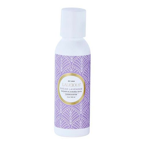 LaLicious Sugar Lavender - Shower Oil and Bubble Bath on white background