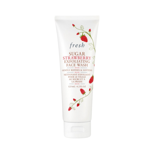 Fresh Sugar Strawberry Exfoliating Face Wash on white background