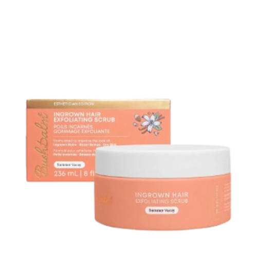 Bushbalm Summer Vacay Exfoliating Scrub Ingrown Hair on white background